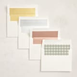 "One Happy Camper" - Children's Birthday Party Invitations in Sage by Creo Study - Envelope Liner Options