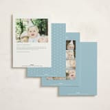 "Antique Teddy Bear" - Children's Birthday Party Invitations in Frost by Becky Nimoy - Back of Card Options