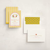 "Beach Club" - Children's Birthday Party Invitations in Lemon by Claudia Orengo - Assembled