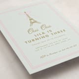 "Ooh La La" - Children's Birthday Party Invitations in Menthe by mo kelley - Detail