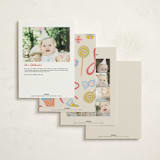 "Super Sweet" - Children's Birthday Party Invitations in Cookie by Lissabeth Anglin - Back of Card Options