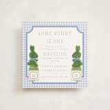 "Topiary" - Children's Birthday Party Invitations in Periwinkle by Jenna Holcomb - Front