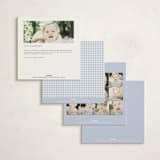 "Topiary" - Children's Birthday Party Invitations in Periwinkle by Jenna Holcomb - Back of Card Options