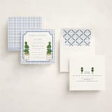 "Topiary" - Children's Birthday Party Invitations in Periwinkle by Jenna Holcomb - Assembled