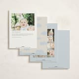 "Fly With Me" - Children's Birthday Party Invitations in Sky by Vera Lim - Back of Card Options