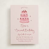 "vintage wedding cake" - Children's Birthday Party Invitations in Blush by Cass Loh - Front