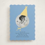 "birthday hat" - Children's Birthday Party Invitations in Lemon by Jennifer Lew - Front