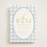 "Vintage goose" - Children's Birthday Party Invitations in Sky by Creo Study - Front