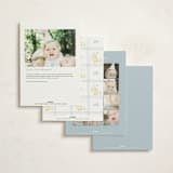 "Vintage goose" - Children's Birthday Party Invitations in Sky by Creo Study - Back of Card Options