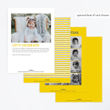 "MVP Collectors Card" - Children's Birthday Party Invitations in School Bus by Shiny Penny Studio - Back of Card Options