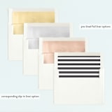 "Year in My Life" - Children's Birthday Party Invitations in Cotton by Robin Ott - Envelope Liner Options
