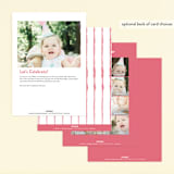"Tie Dye Party" - Children's Birthday Party Invitations in Coral by Nazia Hyder - Back of Card Options