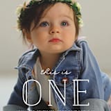 "This Is One" - Children's Birthday Party Invitations in Frost by Bethany Anderson - Detail