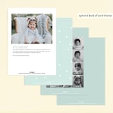 "Party cat" - Children's Birthday Party Invitations in Spearmint by Angela Thompson - Back of Card Options