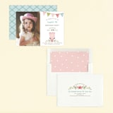 "Saddle Up!" - Children's Birthday Party Invitations in Blush by Susan Moyal - Assembled