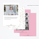 "Sprinkle Me One" - Children's Birthday Party Invitations in Candy by Lagniappe Paper - Back of Card Options