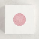 "Bold Name" - Children's Birthday Party Stickers in Peony by Ilene Guy - In Use