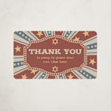"Vintage Circus" - Children's Birthday Party Stickers in Brick by Amanda Stuff - Front