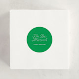 "Torah Tribute" - Children's Birthday Party Stickers in Verdant by Inkblot Design - In Use