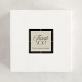 "Grand Luxe Bat Mitzvah" - Children's Birthday Party Stickers in Charcoal by Wallace Design Co. - In Use