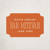 "Big Invite" - Children's Birthday Party Stickers in Pepper by Robert and Stella - Front