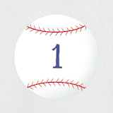"baseball" - Children's Birthday Party Stickers in Grass by Becky Nimoy - Front