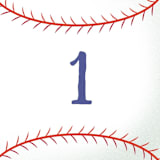 "baseball" - Children's Birthday Party Stickers in Grass by Becky Nimoy - In Use