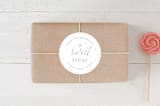 "Sweet & Sophisticated" - Children's Birthday Party Stickers in Cotton by Jennifer Postorino - Front