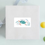 "Sea Party" - Children's Birthday Party Stickers in Lavender Waters by Sarah Knight - Front