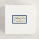 "Formal Elegance" - Children's Birthday Party Stickers in Cerulean by Morgan Kendall - In Use