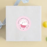 "Rainbow Sprinkles" - Children's Birthday Party Stickers in Cotton Candy by peetie design - Front