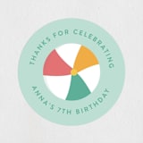 "Splish Splash" - Children's Birthday Party Stickers in Pineapple by Annie Holmquist - In Use