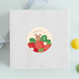 "Berry special" - Children's Birthday Party Stickers in Vanilla by Jennifer Wick - Front