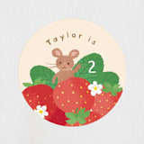 "Berry special" - Children's Birthday Party Stickers in Vanilla by Jennifer Wick - In Use