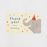 "confetti crew" - Children's Birthday Party Stickers in Sugar Cookie by Jennifer Wick - Front