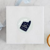 "Sports" - Children's Birthday Party Stickers in Navy by JeAnna Casper - Front