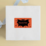 "Spooky Bat" - Children's Birthday Party Stickers in Hibiscus by Ani Somi - Front