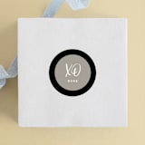 "Hats Off" - Children's Birthday Party Stickers in Sugar by Christie Garcia - Front