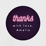 "Glow" - Children's Birthday Party Stickers in Lazer Green by Hudson meet Rose - In Use