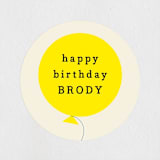 "Balloon" - Children's Birthday Party Stickers in Cream by Baumbirdy - In Use