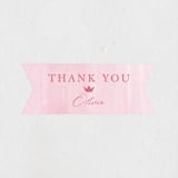 "Princess" - Children's Birthday Party Stickers in Bubblegum by Teju Reval - Front