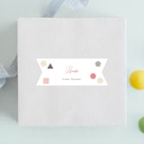 "Polaroid Big Number 1" - Children's Birthday Party Stickers in Peony by fatfatin - Front