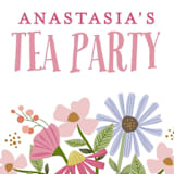 "party teapot" - Children's Birthday Party Stickers in Petal by Karidy Walker - In Use