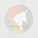"Unicorn" - Children's Birthday Party Stickers in Blush by Lori Wemple - In Use
