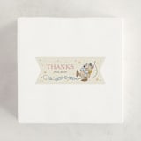 "Cinderella Storybook Birthday" - Children's Birthday Party Stickers in Teal by Three Wings North - In Use