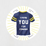 "MVP Collectors Card" - Children's Birthday Party Stickers in School Bus by Shiny Penny Studio - Front