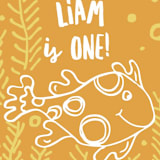 "Snorkel n' See" - Children's Birthday Party Stickers in Goldfish by Amy Toneys - In Use