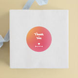 "Tie Dye Party" - Children's Birthday Party Stickers in Coral by Nazia Hyder - Front