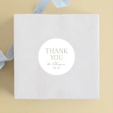 "Keepsake" - Children's Birthday Party Stickers in Linen by Robert and Stella - Front