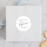 "Golden" - Children's Birthday Party Stickers in Ink by Hudson meet Rose - Front